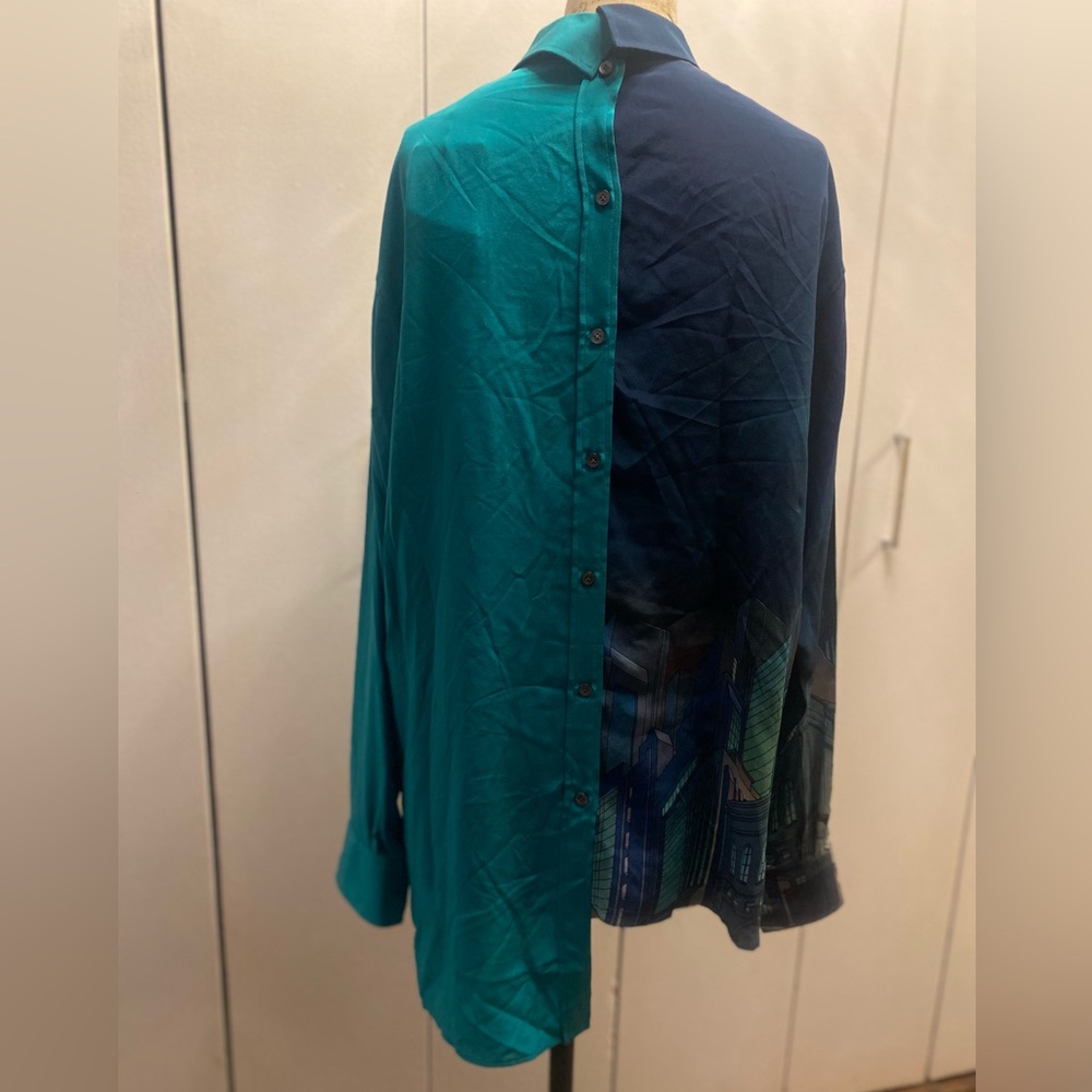 LANVIN BATMAN ASYMMETRICAL SHIRT - Picture 3 of 11